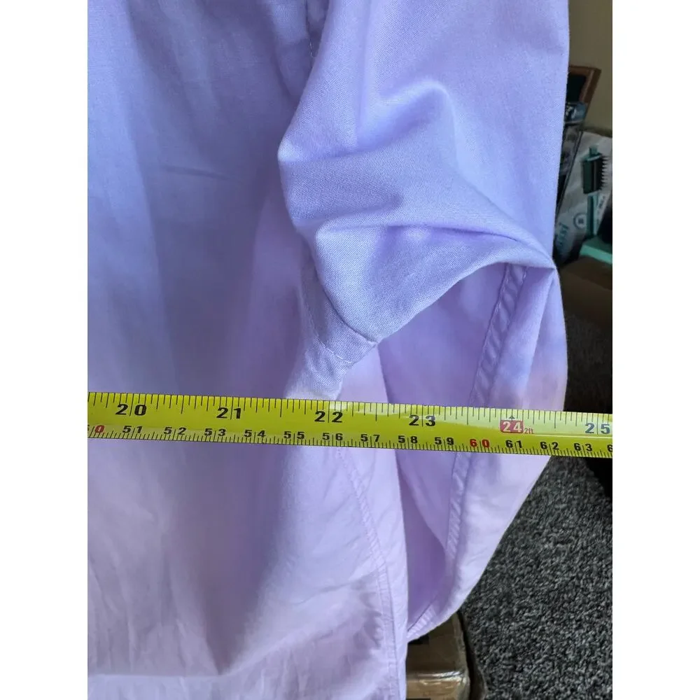 Berlioni Italy Men’s Dress Shirt US Medium Light Purple Button Front